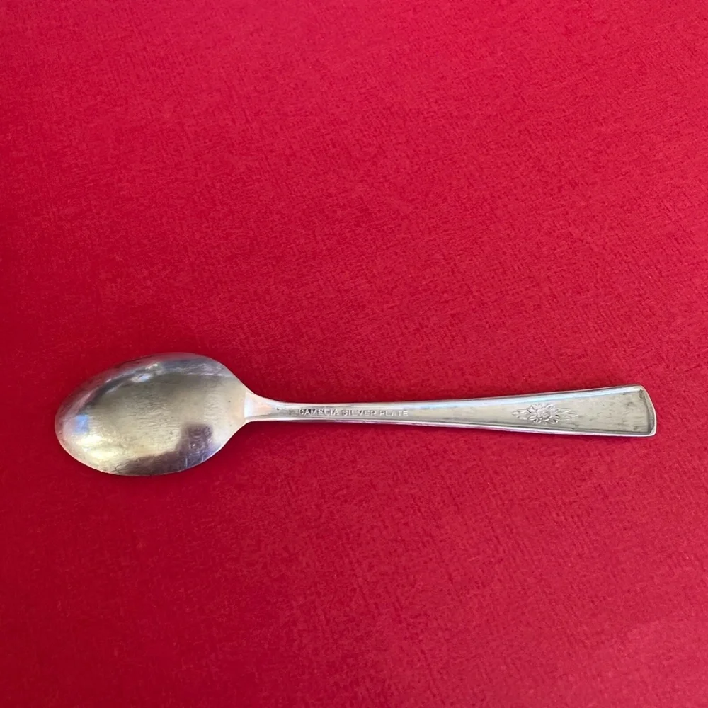 Camelia Silverplate Demitasse/Baby Spoon